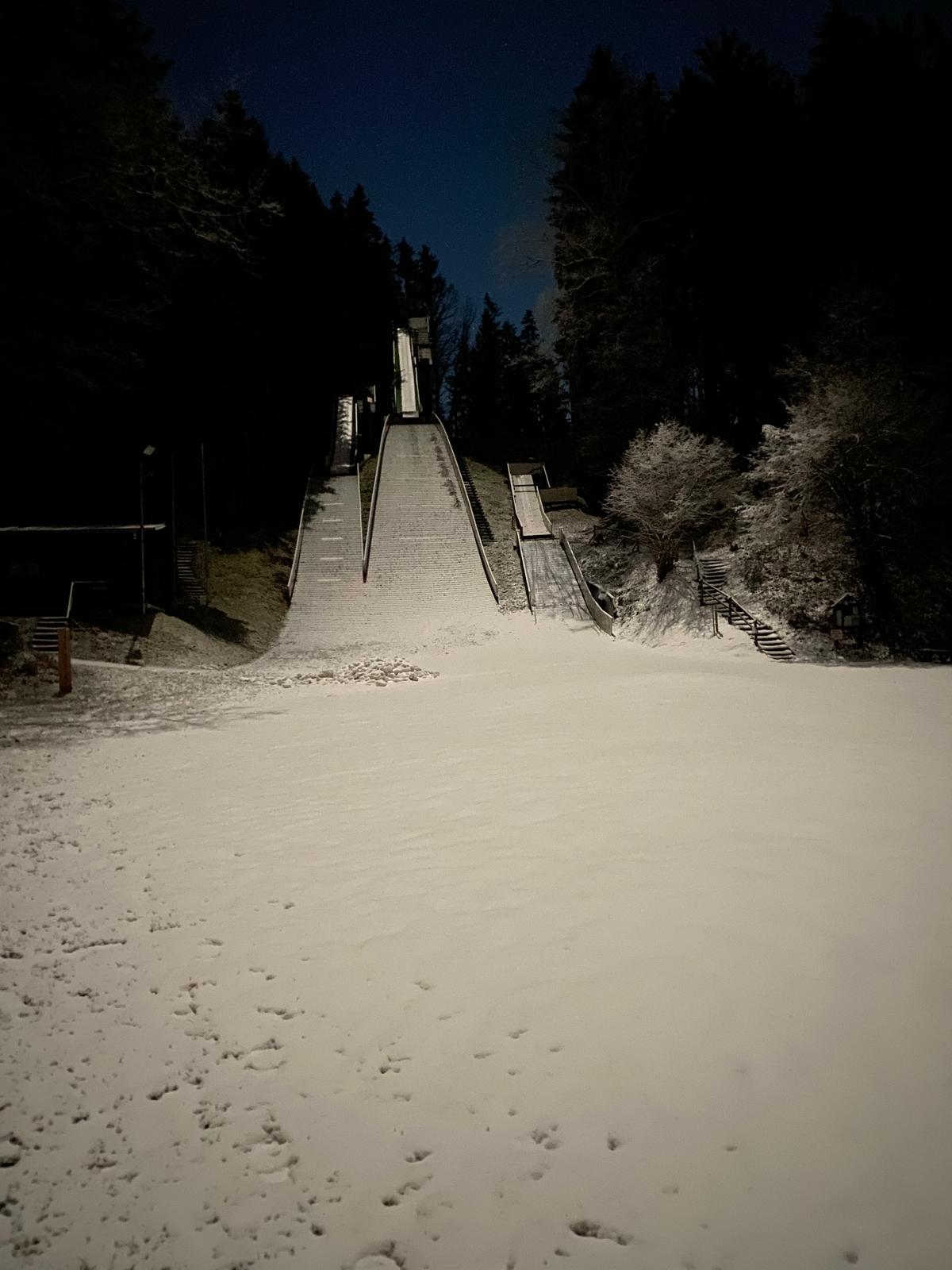 Schanzenbeschneiung in Auerbach 13.+14.01.2025